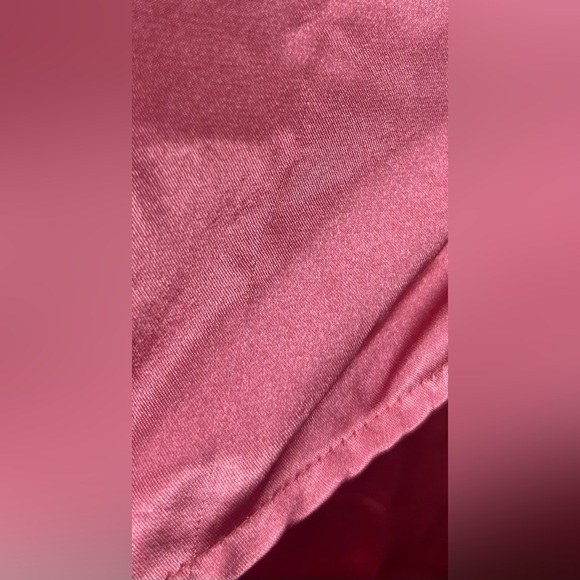 Vintage Satin Pajama Set 90s Valerie Stevens Sleevless Top Shorts Pink Silky Pjs - Picture 2 of 16